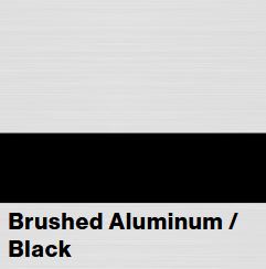 Brushed Aluminum/Black FLEXIBRASS .020IN