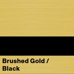 Brushed Gold/Black FLEXIBRASS .020IN