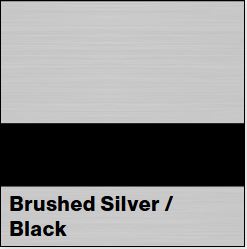 Brushed Silver/Black LaserLights  1/32IN x 12IN x 24IN (10-Pack)