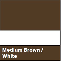 Medium Brown/White LASERMARK .052IN