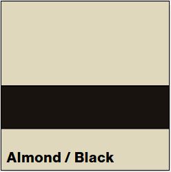 Almond/Black LASERMAX 1/16IN