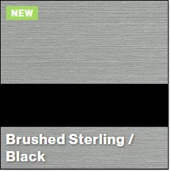 Brushed New Sterling/Black LASERMAX 1/16IN