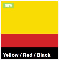 Yellow/Red/Black LaserLights Tri-Layer 1/16IN 3-ply