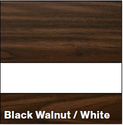 Black Walnut/White/Black Walnut MATTE