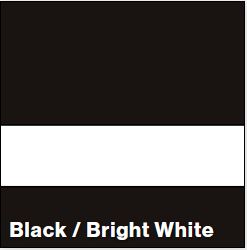 Black/Bright White MATTE 1/16IN