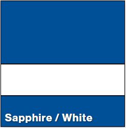 Sapphire Blue/White MATTE 1/16IN