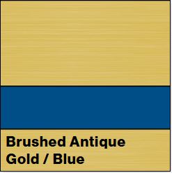 Brushed Antique Gold/Blue Metalgraph Plus 1/16IN