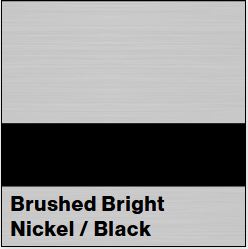 Brushed Bright Nickel/Black Metalgraph Plus 1/16IN