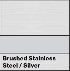 Brushed Stainless Steel/Silver Metalgraph Plus 1/8IN