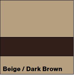 Beige/Dark Brown SATIN 1/16IN