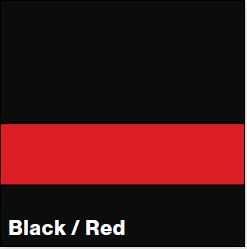 Black/Red SATIN 1/16IN