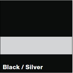 Black/Silver SATIN 1/16IN