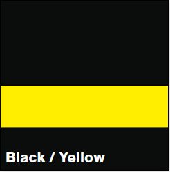 Black/Yellow SATIN 1/16IN