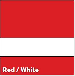 Red/White SATIN 1/8IN 3-ply