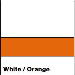 White/Orange SATIN 1/16IN