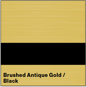 Brushed Antique Gold/Black Metalgraph Plus 1/16IN