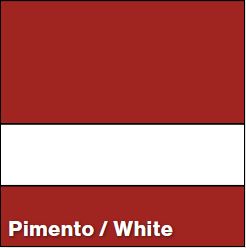 Pimento/White TEXTURE 1/8IN