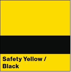Safety Yellow/Black ULTRAMATTES FRONT 1/8IN