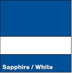 Sapphire Blue/White ULTRAMATTES FRONT 1/8IN